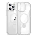 Skal Magsafe till iPhone 14 Pro - Transparent vit med ringstativ Vit