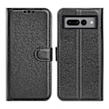 Miniatyrbillede 1 af 5: Google Pixel 7A Plånboksfodral med Stativ - Svart Black