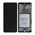 Pikkukuva 1 / 5: Samsung Galaxy A42 5G Skärm med LCD Display + Batteri Original - Svart Black