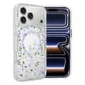 Blommigt Skal med Magsafe för iPhone 17 Pro Max - Lavender lila