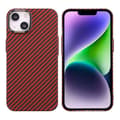 Kolfiber Skal iPhone 14 Plus - Röd Röd