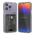Miniatyrbillede 1 af 5: iPhone 15 Pro Mobilskal med Korthållare TPU - Transparent Transparent