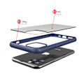 Miniatyrbild 7 av 8: Stöttåligt Mobilskal iPhone 11 Pro Max - Blå/Transparent Blå