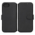 Miniatyrbillede 1 af 5: Rvelon Plånboksfodral Läder för iPhone 16e - Svart Black