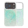 Glitter Skal MagSafe och Diamanter för iPhone 17 Pro Max - Grön grön