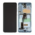 Miniatyrbillede 1 af 3: Samsung Galaxy S20 4G/5G (G980/G981) Skärm med LCD Display Original - Blå Blue