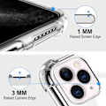 Miniatyrbillede 3 af 4: Stöttåligt Mobilskal iPhone 11 Pro - Transparent Transparent
