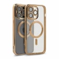Miniatyrbild 3 av 5: Luxury Mobilskal med Magsafe iPhone 15 Pro - Guld Guld