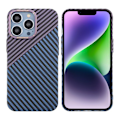 Miniatyrbillede 1 af 6: Kolfiber Skal iPhone 14 Pro - Lila & Blå Multicolor