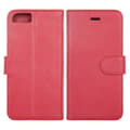 iPhone 6/6S Plånboksfodral Magnet Läder med Stativ - Röd Red