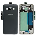 Miniatyrbild 1 av 3: Samsung Galaxy A3 (SM-A300) Bakre Chassi / Mittre Kåpa Svart Original