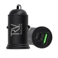 Miniatyrbillede 1 af 4: Rvelon Billaddare 45W USB-C PD3.0 & USB A QC3.0 Black