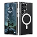 Miniatyrbillede 1 af 3: Samsung Galaxy S24 Ultra Mobilskal Hybrid med Magsafe - Transparent Transparent