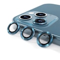 Miniatyrbild 1 av 2: iPhone 12 Pro Max Linsskydd med Metallram - Blå (3-pack) Blå