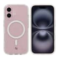 iPhone 16 Rvelon Mobilskal TPU med MagSafe - Glitter Vit Vit