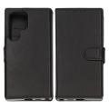 Miniatyrbillede 1 af 4: Samsung Galaxy S24 Ultra Plånboksfodral Läder Rvelon - Svart Black