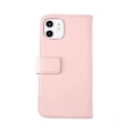 Miniatyrbillede 1 af 7: iPhone 12 Mini Plånboksfodral Läder Rvelon - Rosa Old pink
