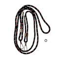 Miniatyrbild 2 av 2: Mobilhalsband Universal dubbelfäste - Blå/Röd/Vit Blå