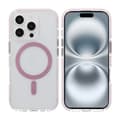 iPhone 16 Pro Max Mobilskal Magnet Dubbelskydd - Rosa Rosa