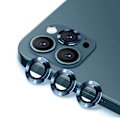 Pikkukuva 2 / 2: iPhone 12 Pro Linsskydd med Metallram - Blå (3-pack) Blue
