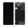 Pikkukuva 1 / 4: Samsung Galaxy A71 Skärm med LCD Display + Ram - Svart Black