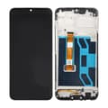 Realme Narzo 50A Skärm med LCD Display & Ram OEM - Svart Black