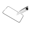 Pikkukuva 4 / 4: Skärmskydd iPhone 14 Pro - 3D Härdat Glas Svart Black