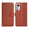 Pikkukuva 1 / 5: Xiaomi 12 Lite Plånboksfodral med Stativ - Brun Brown