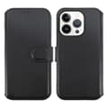 iPhone 15 Pro Max Plånboksfodral Läder Rvelon - Svart Svart