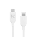 Pikkukuva 1 / 4: USB C till Lighnting MFi Kabel Rvelon - 2 Meter Vit White