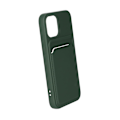 Miniatyrbillede 4 af 4: iPhone 12 Mini Silikonskal med Korthållare - Militärgrön Dark green