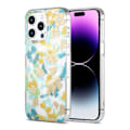 Miniatyrbillede 1 af 3: iPhone 14 Pro Mobilskal MagSafe - Blommor Turkos Multicolor