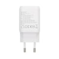 Pikkukuva 3 / 4: Rvelon Väggladdare 2x USB-C + USB-A 65W GaN - Vit Silver