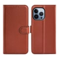 Miniatyrbillede 1 af 6: iPhone 14 Pro Max Plånboksfodral med Stativ - Brun Brown