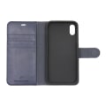 Pikkukuva 6 / 6: iPhone X/XS Plånboksfodral Magnet Läder med Stativ - Blå Blue