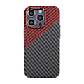 Miniatyrbillede 2 af 5: Kolfiber Skal iPhone 14 Pro - Röd & Svart Multicolor
