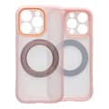 Skal med Roterbart MagSafe-Stativ för iPhone 16 Pro - Rosa rosa