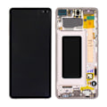 Miniatyrbild 1 av 5: Samsung Galaxy S10 Plus (SM-G975F) Skärm med LCD Display Original - Vit Vit