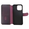 Miniatyrbillede 5 af 10: iPhone 15 Pro Max Plånboksfodral Läder Rvelon - Lila Purple