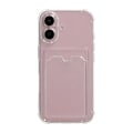 Pikkukuva 3 / 4: iPhone 16 Plus Mobilskal Stöttåligt med Korthållare - Transparent Transparent