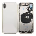 iPhone XS Max Back Cover Complete OEM Silver With Small Parts Silver