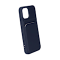Pikkukuva 4 / 4: iPhone 12 Mini Silikonskal med Korthållare - Blå Blue