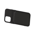 Pikkukuva 2 / 4: iPhone 12 Mini Silikonskal med Korthållare - Svart Black