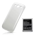Pikkukuva 2 / 2: Samsung Galaxy S3 Batteri med Baksida - Vit White