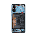 Pikkukuva 7 / 7: Huawei P30 (New Version) Skärm/Display med Batteri Original - Aurora Blå Blue