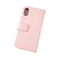 Miniatyrbild 7 av 7: iPhone X/XS Plånboksfodral Läder Rvelon - Rosa Gammal rosa