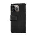 Miniatyrbillede 1 af 6: iPhone 13 Pro Plånboksfodral Läder Rvelon - Svart Black