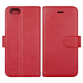 Pikkukuva 1 / 6: iPhone 6/6S Plånboksfodral Läder med Stativ - Röd Red