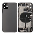 Pikkukuva 1 / 4: iPhone 11 Pro Max Baksida med Komplett Ram - Svart Black