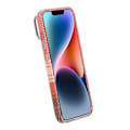 Pikkukuva 6 / 7: iPhone 13/14 Skal med Magsafe och Utfällbart Stativ - Randig Orange